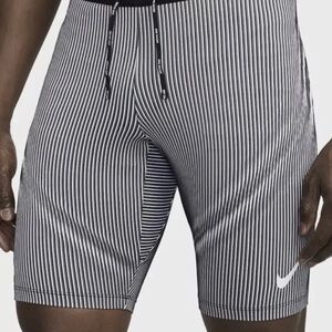 Nike Black and White Striped Shorts